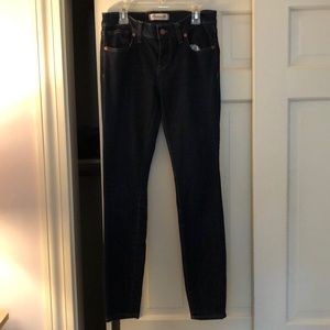 Madewell skinny skinny dark wash jeans